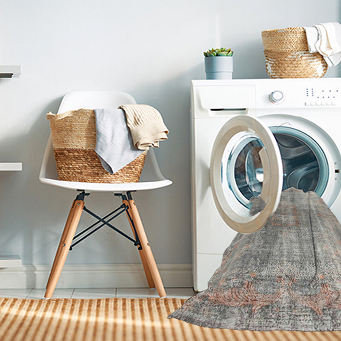 Machine Washable Contemporary Khaki Green Rug in a Washing Machine, wshcon1324