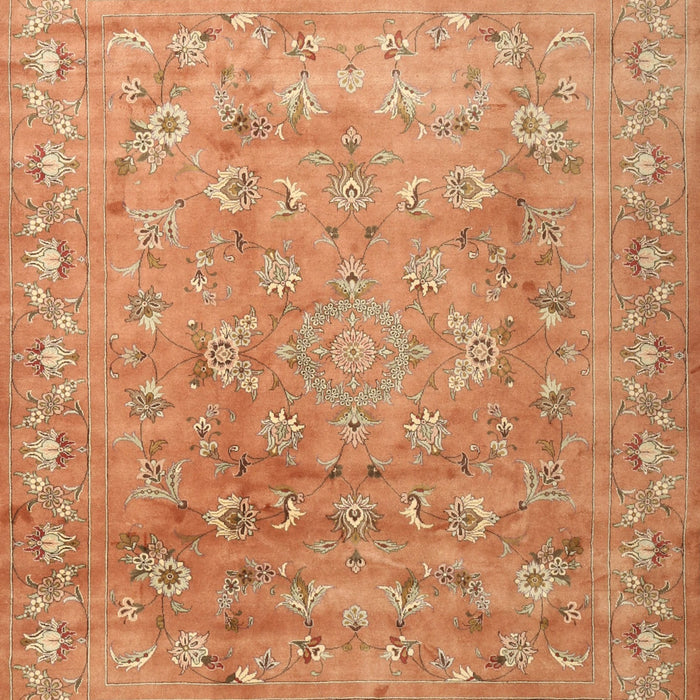 Machine Washable Contemporary Orange Rug, wshcon1325