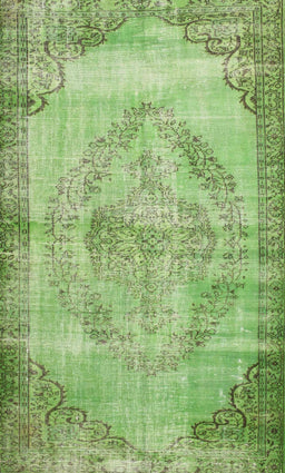 Contemporary Yellow Green Modern Rug, con1327