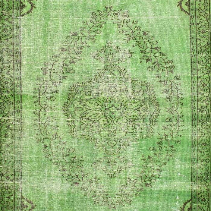 Contemporary Yellow Green Modern Rug, con1327