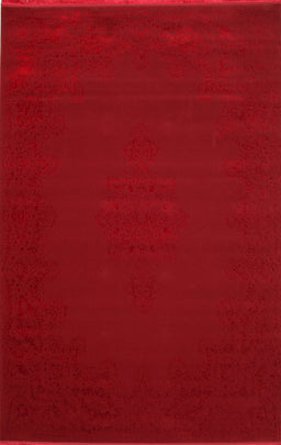 Machine Washable Contemporary Red Rug, wshcon132