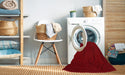 Machine Washable Contemporary Red Rug in a Washing Machine, wshcon132