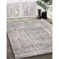 Contemporary Pale Silver Gray Modern Rug, con1330