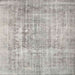 Sideview of Machine Washable Contemporary Pale Silver Gray Rug, wshcon1330