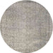 Sideview of Contemporary Sage Green Modern Rug, con1331