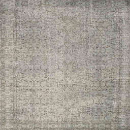 Sideview of Machine Washable Contemporary Sage Green Rug, wshcon1331