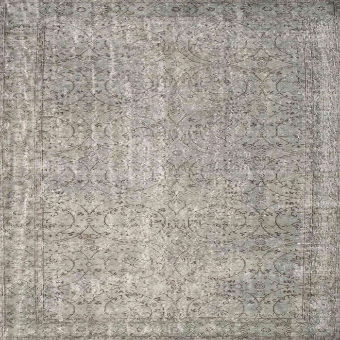 Sideview of Machine Washable Contemporary Sage Green Rug, wshcon1331
