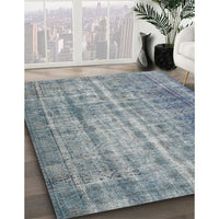 Contemporary Blue Gray Modern Rug, con1332