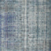 Square Contemporary Blue Gray Modern Rug, con1332