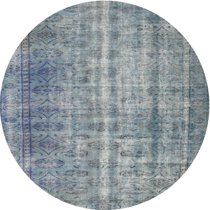 Sideview of Contemporary Blue Gray Modern Rug, con1332