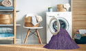 Machine Washable Contemporary Bright Grape Purple Rug in a Washing Machine, wshcon1334