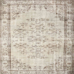 Square Contemporary Camel Brown Modern Rug, con1335