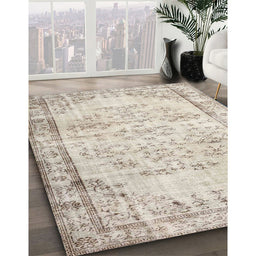 Machine Washable Contemporary Camel Brown Rug in a Family Room, wshcon1335