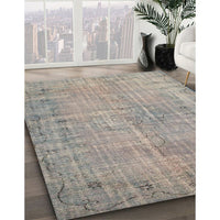 Contemporary Sage Green Modern Rug, con1336