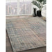 Machine Washable Contemporary Sage Green Rug in a Family Room, wshcon1336