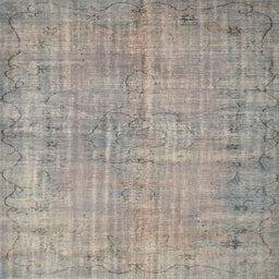 Square Contemporary Sage Green Modern Rug, con1336