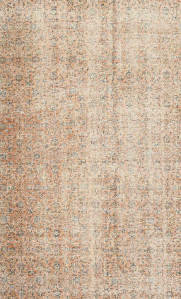 Machine Washable Contemporary Deep Peach Orange Rug, wshcon1337