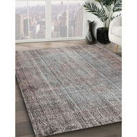 Contemporary Silver Pink Modern Rug, con1338