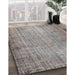 Machine Washable Contemporary Silver Pink Rug in a Family Room, wshcon1338