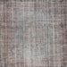 Square Contemporary Silver Pink Modern Rug, con1338