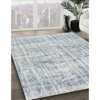 Contemporary Dark Gray Modern Rug, con1339