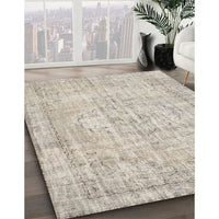 Contemporary Rosy Brown Pink Modern Rug, con1341