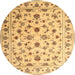 Square Machine Washable Contemporary Chrome Gold Yellow Rug, wshcon1344