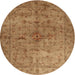 Sideview of Contemporary Red Modern Rug, con1346