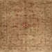 Sideview of Machine Washable Contemporary Red Rug, wshcon1346