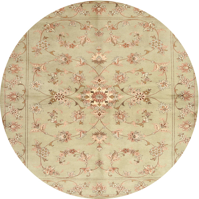 Sideview of Contemporary Brown Gold Modern Rug, con1347