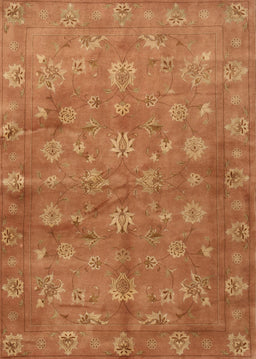 Contemporary Orange Red Modern Rug, con1348