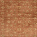 Sideview of Machine Washable Contemporary Orange Red Rug, wshcon1348