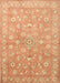 Machine Washable Contemporary Orange Rug, wshcon1349