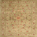 Sideview of Machine Washable Contemporary Orange Rug, wshcon1350