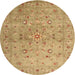 Sideview of Contemporary Orange Modern Rug, con1350