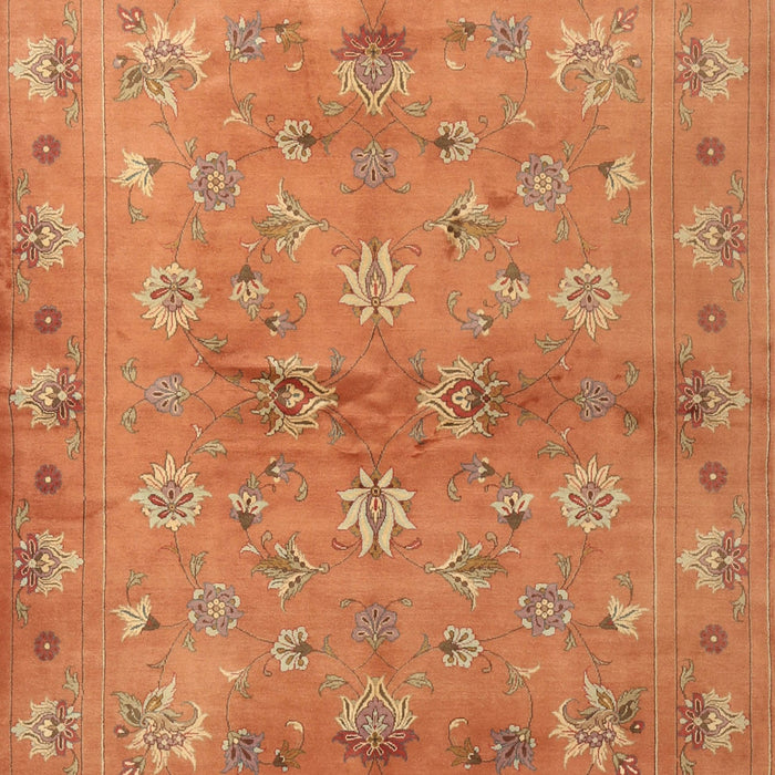 Machine Washable Contemporary Orange Rug, wshcon1351