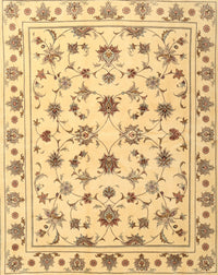 Machine Washable Contemporary Gold Rug, wshcon1352