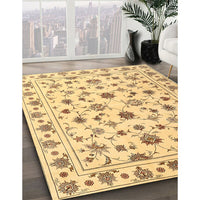 Contemporary Gold Persian Rug, con1352