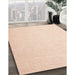 Machine Washable Contemporary Light Salmon Rose Pink Rug in a Family Room, wshcon1353