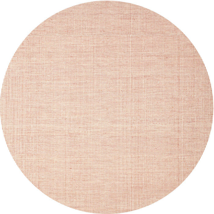 Sideview of Contemporary Light Salmon Rose Pink Modern Rug, con1354