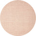 Sideview of Contemporary Light Salmon Rose Pink Modern Rug, con1354