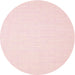 Sideview of Contemporary Pink Modern Rug, con1355