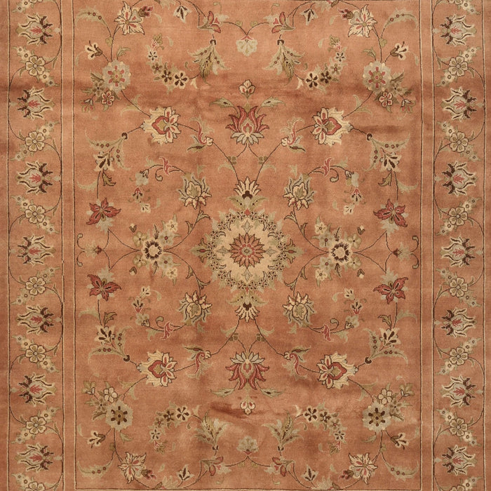 Machine Washable Contemporary Orange Rug, wshcon1356