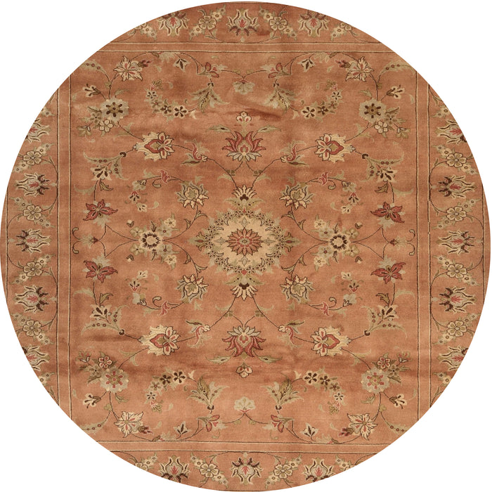 Sideview of Contemporary Orange Modern Rug, con1356