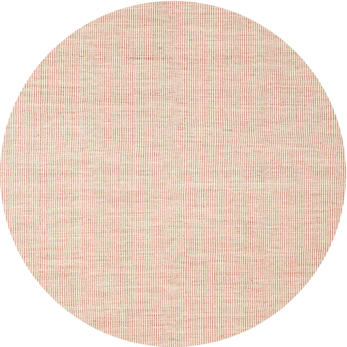 Square Machine Washable Contemporary Light Salmon Rose Pink Rug, wshcon1357