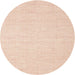 Sideview of Contemporary Light Salmon Rose Pink Modern Rug, con1357