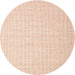 Square Machine Washable Contemporary Light Salmon Rose Pink Rug, wshcon1358