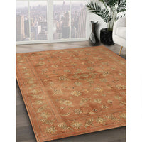 Contemporary Orange Modern Rug, con1359