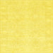 Square Contemporary Yellow Modern Rug, con135