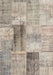 Contemporary Khaki Green Patchwork Rug, con1360